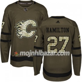 Dresovi Calgary Flames Dougie Hamilton 27 Adidas 2017-2018 Camo Zelena Authentic - Muške